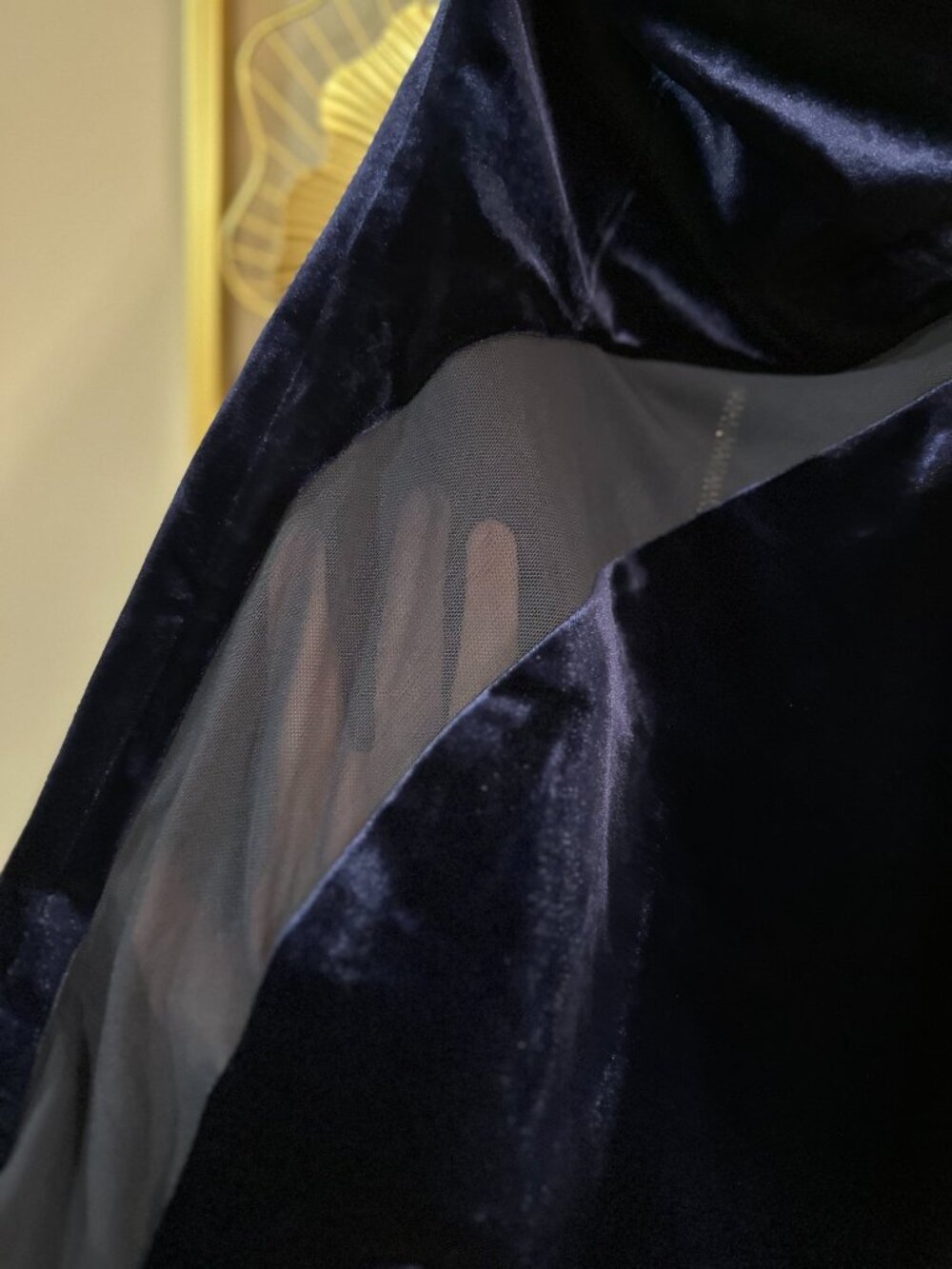 House of CB - Careda Velvet Mesh Dress - Picture 5 of 16
